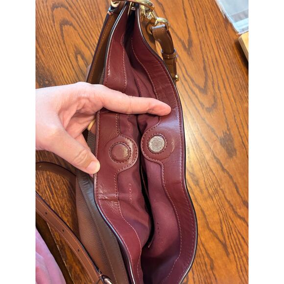 Coach Clarkson Hobo Bag Crossbody Brown - Picture 9 of 13